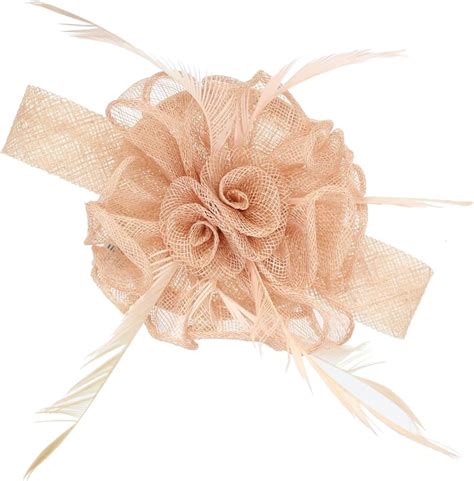 Nude Fascinator On Headband Clip In For Weddings Races And Occasions