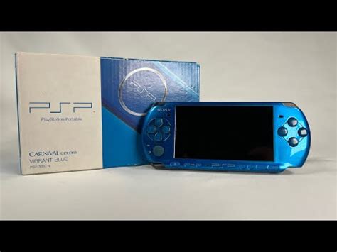 Sony Psp Unboxing From Japan Vibrant Blue Carnival Colors