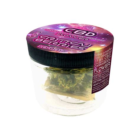 Hemp Living Premium Cbd Flower 3 5g Jar Critical Berries Hemp Living Usa