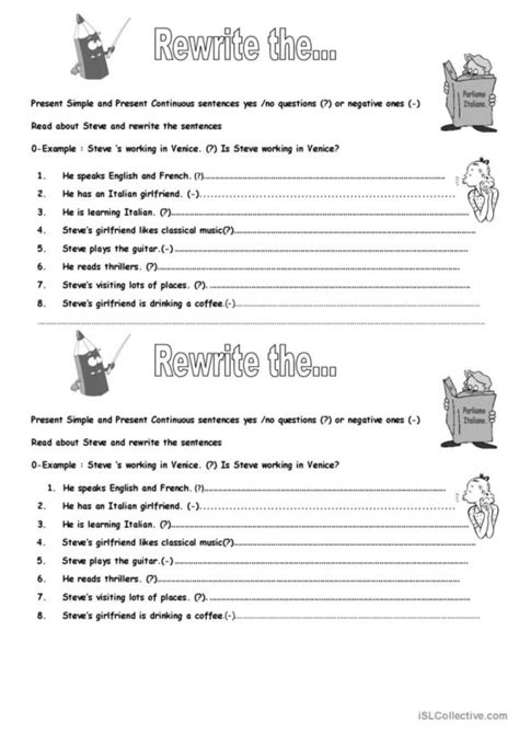 192 Rewrite English Esl Worksheets Pdf And Doc