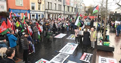 Crowds Take To The Streets Of Cork In 18th Weekly Rally Calling For Ceasefire In Gaza