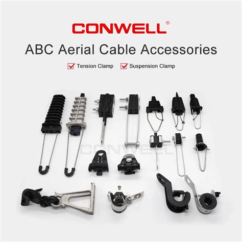 Electrical Abc Accessories Fiber Optic Drop Cable Clamp Insulation