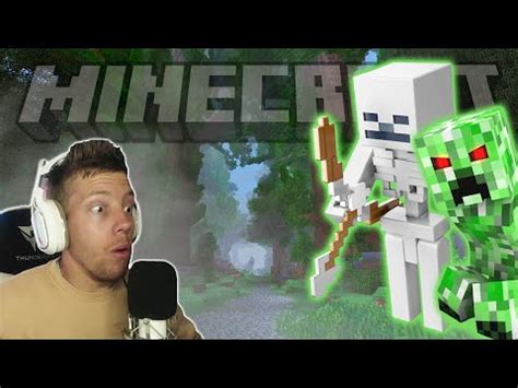 Surviving The First Night In Minecraft Part Youtube