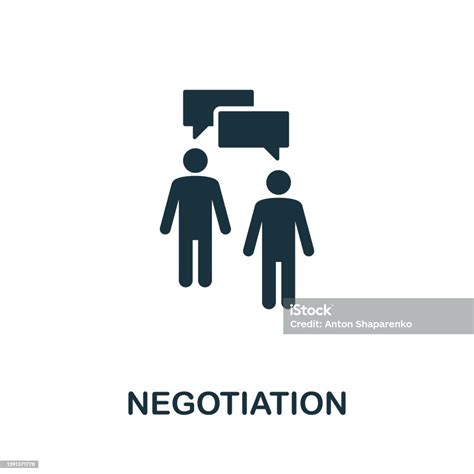 Negotiation Icon Creative Element From Business Administration