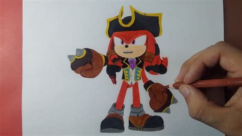 Dibujando A Knuckles Pirata Sonic Prime Ning N Lugar Drawing