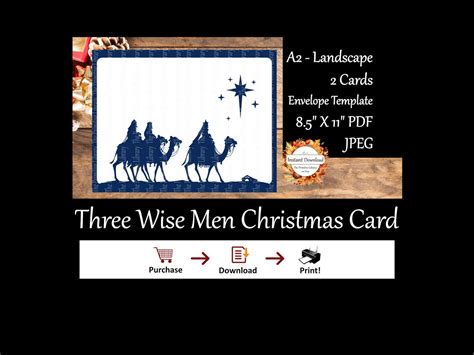 Printable Three Wise Men Christmas Cards Catholic, Oh Holy Night ...