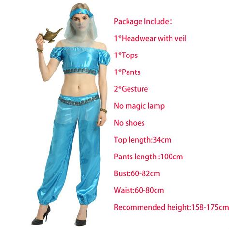 Aladdin Magic Adult Lamp Princess Jasmine Halloween Cosplay Stage