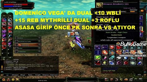 Domenico Vega da Dual 10 Wb li Dual 3 Roflu Asasa Girip Önce Pk