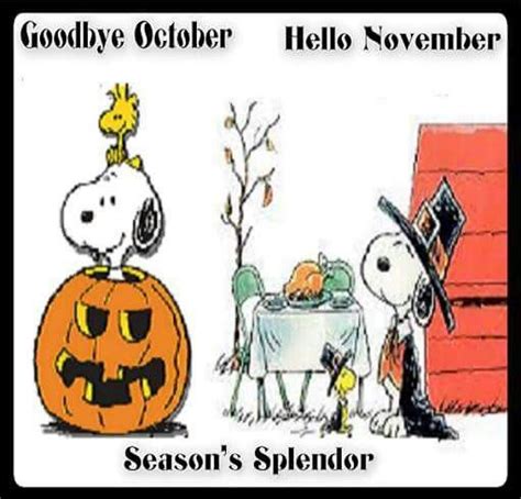 Pin By Cathy Shaw On Peanuts Hello November Welcome November Seasons