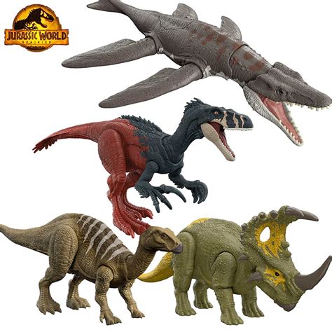 Original Jurassic World Dominion Liopluerodon Megaraptor Dinosaur Models Sound Action Figure