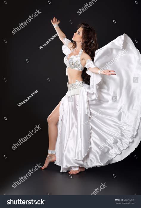 Beautiful Arabian Bellydancer Sexy Woman Bellydance Stock Photo