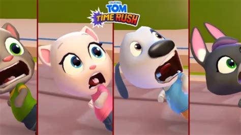 Talking Tom Time Rush Becca Funny Race Android IOS Gameplay Falis And