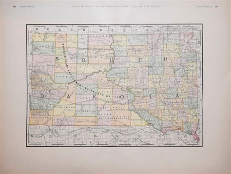 Rand Mcnally And Co South Dakota Arader Galleries