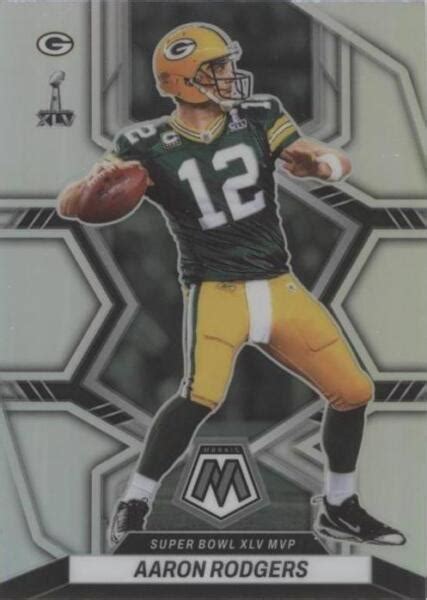 2022 Panini Mosaic Super Bowl MVPs Silver Prizm 294 Aaron Rodgers