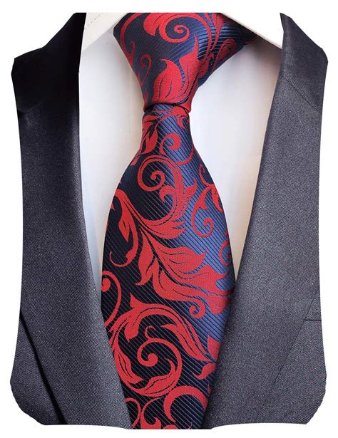 GUSLESON 3 15 8cm Fashion Striped PaisleyTies Mens Plaid Flower