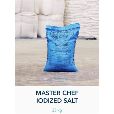 Master Chef Iodized Salt Sack Kgs Shopee Philippines