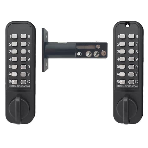 Borg Mechanical Digital Door Lock With Knob Back To Back Easicode Pro