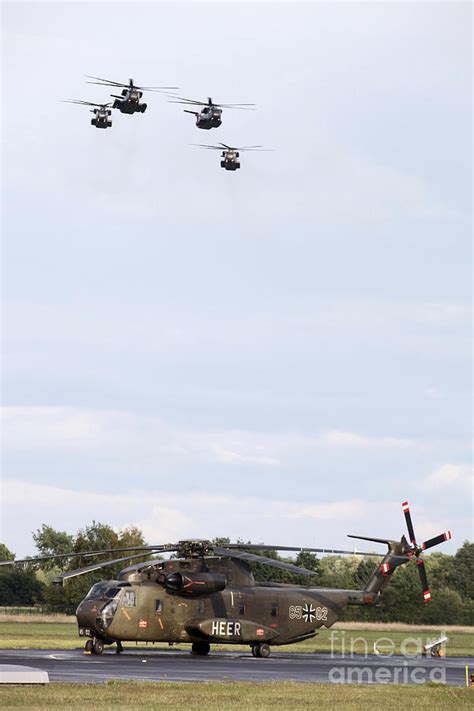 German Army Ch 53g Helicopters Germany Photograph By Timm Ziegenthaler