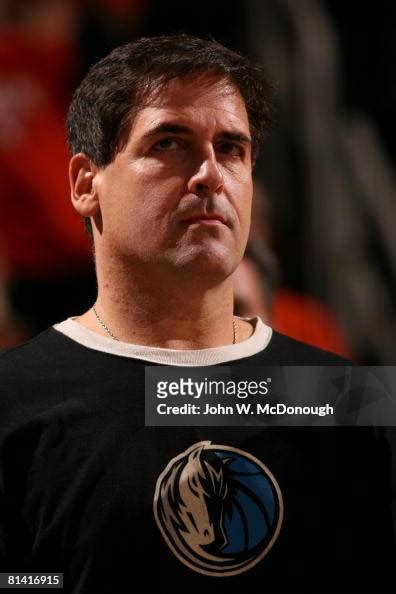 NBA Playoffs, Closeup of Dallas Mavericks owner Mark Cuban during ...