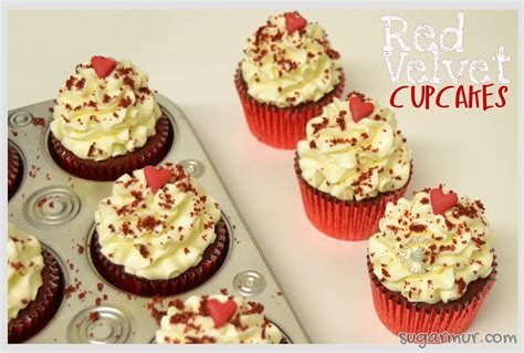 Red Velvet Cupcakes Sugar Mur Cupcakes De Terciopelo Rojo Cupcakes Red Velvet Cupcakes