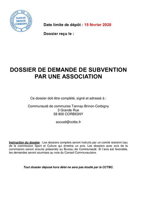 Calaméo DOSSIER DE DEMANDE DE SUBVENTION EVENEMENTIEL EXCEPTIONNEL 2020