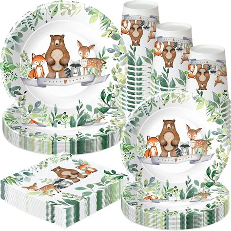 Amazon Hipvvild Woodland Birthday Baby Shower Party Supplies