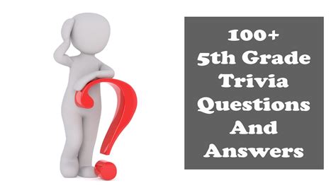 Trivia Questions For 5th And 6th Grade