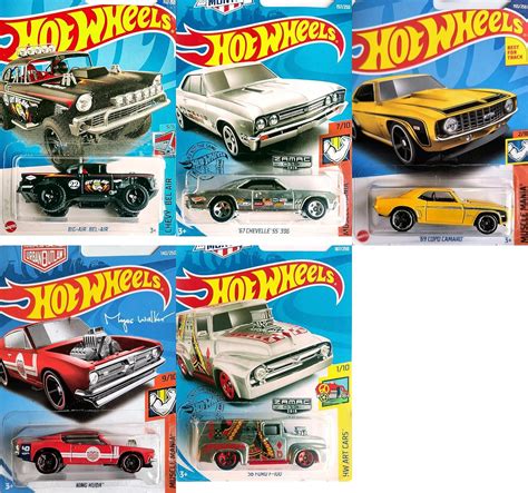 Amazon Hot Wheels Classic Hot Rods Scale Car Set Bundle Toys Games