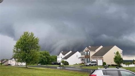 Massive Tornado Strikes Us Maryland Strong Winds Hurl Debris India Today