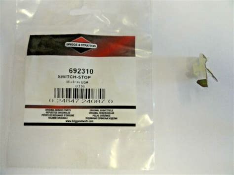 GENUINE BRIGGS STRATTON STOP SWITCH 692310 Original Briggs Spare Part