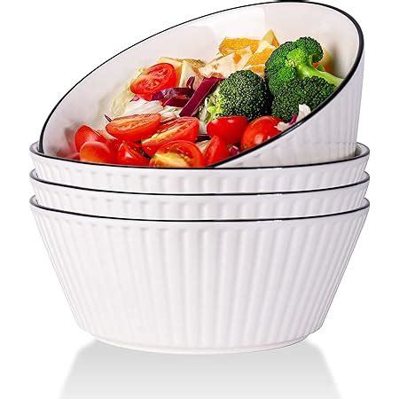 Amazon DOWAN Ceramic Soup Bowls 32 Ounces White Ramen Bowl For