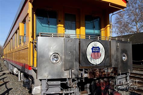 Vintage Railroad Trains In Old Sacramento California 7d11583 By