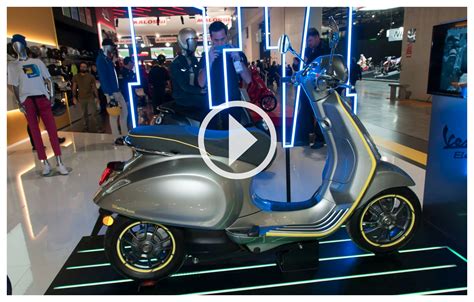 Eicma Vespa Elettrica Ora Va Come Una