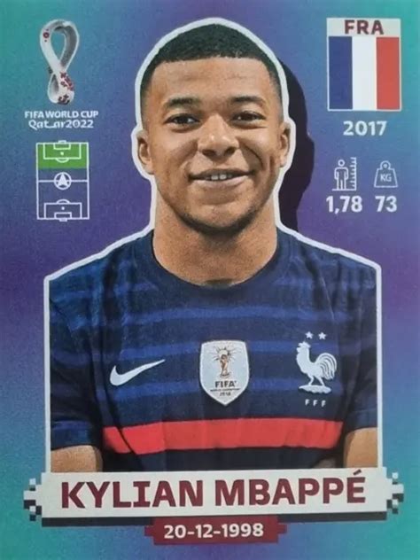 PANINI WORLD CUP Qatar 2022 Kylian Mbappe Francia Oryx Edition Mint EUR