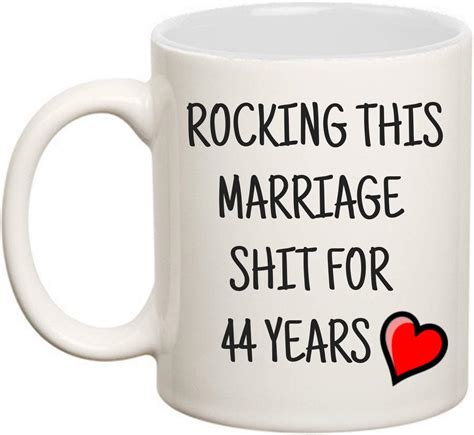 44 Year Anniversary T For Him Or Her 44th Wedding