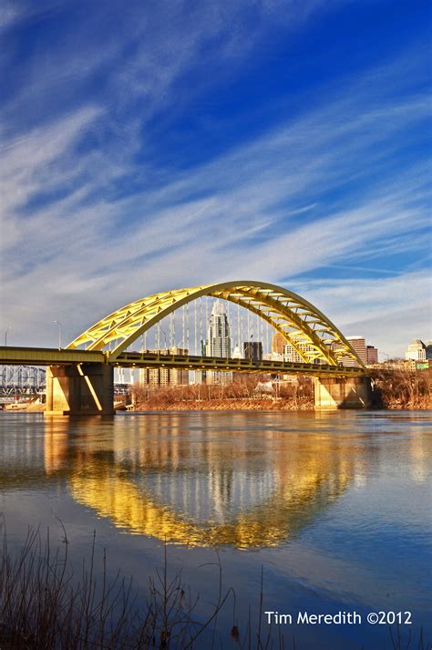 Daniel Carter Beard Big Mac Bridge Over The Ohio River Seen From