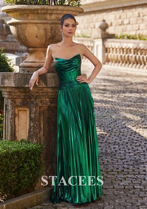 A Line Square Neckline Sleeveless Floor Length Metallic Yarn Prom Dress