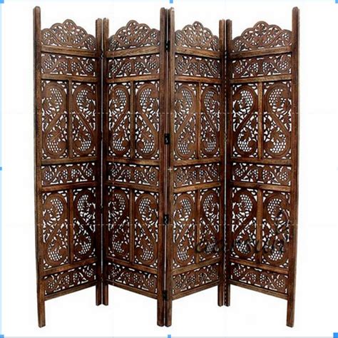 Brown Wooden Antique Room Partition Screen By Aarsun Panels Natural