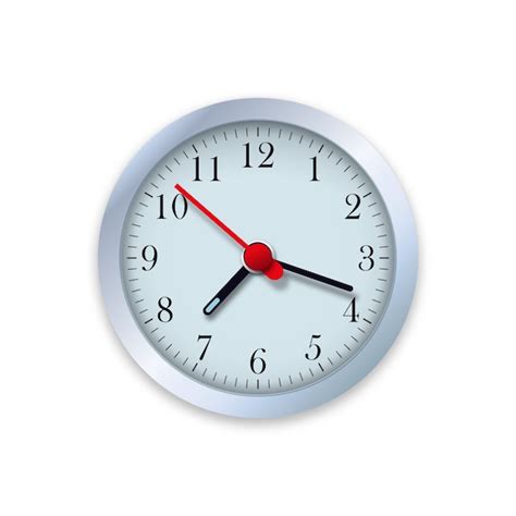 Premium Vector Realistic Illustration Of Wall Clock Monitor The Time