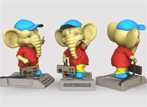 baby elephant dendy 3D model 3D printable | CGTrader