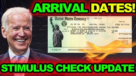 STIMULUS UPDATE 1400 CHECK ARRIVAL DATES More States Sending Money