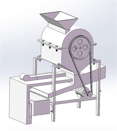 核桃去壳机solidworks 2020模型图纸下载 懒石网