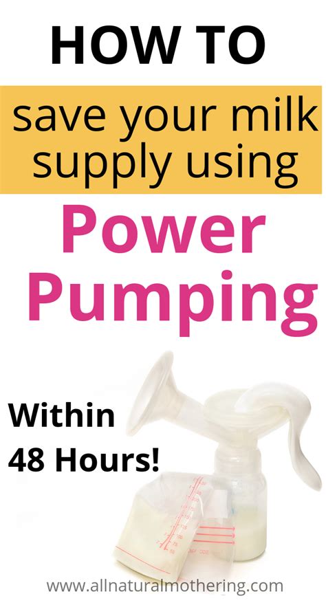 Power Pumping The Best Technique To Increase Your Milk Supply Power