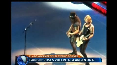 Guns N Roses Vuelve A La Argentina Telefe Noticias