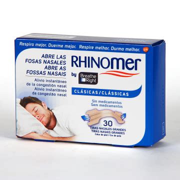 Rhinomer Breathe Right Tiras Nasales T Grande 30 Unidades Farmacia