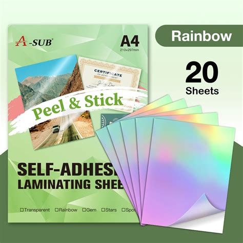 Cold Laminate Rainbowa Sub Cold Laminate Film I Self Adhesive