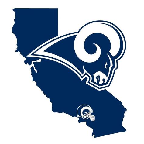 NFL Los Angeles Rams Home State Decal In 2022 Los Angeles Rams Nfl