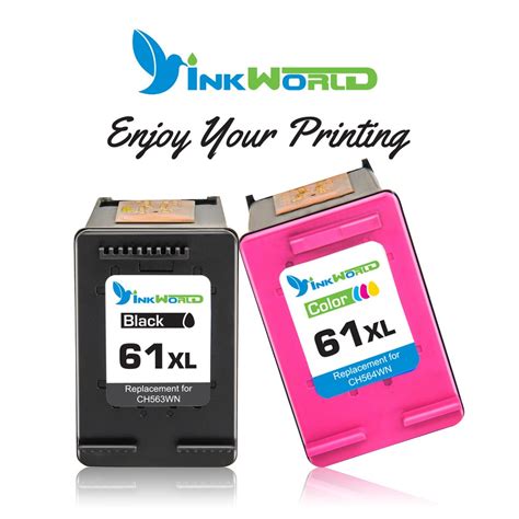 Inkworld Remanufactured Ink Cartridge Replacement Used On 61 61xl Combo High Ebay