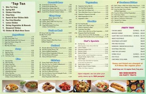 Kingsway Buffet Menu In Greater Sudbury Ontario Canada