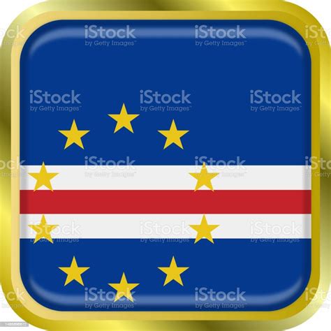 Cape Verde National Flag Icon Vector Illustration Material Stock